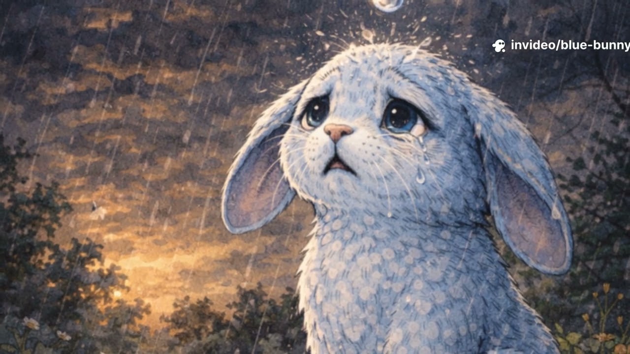 Blue Bunny's New Friend