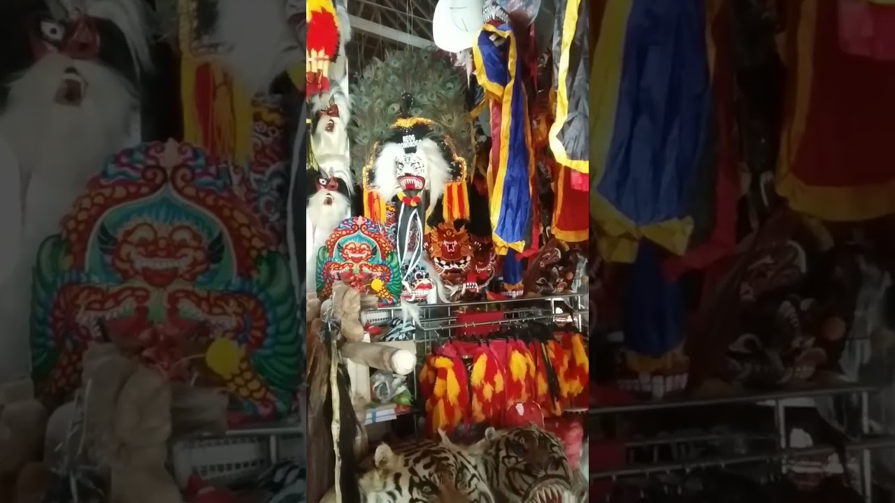 perlengkapan aksesoris reog, jaranan dll #shorts #ponorogo #pujigalery #grebegsuro2023
