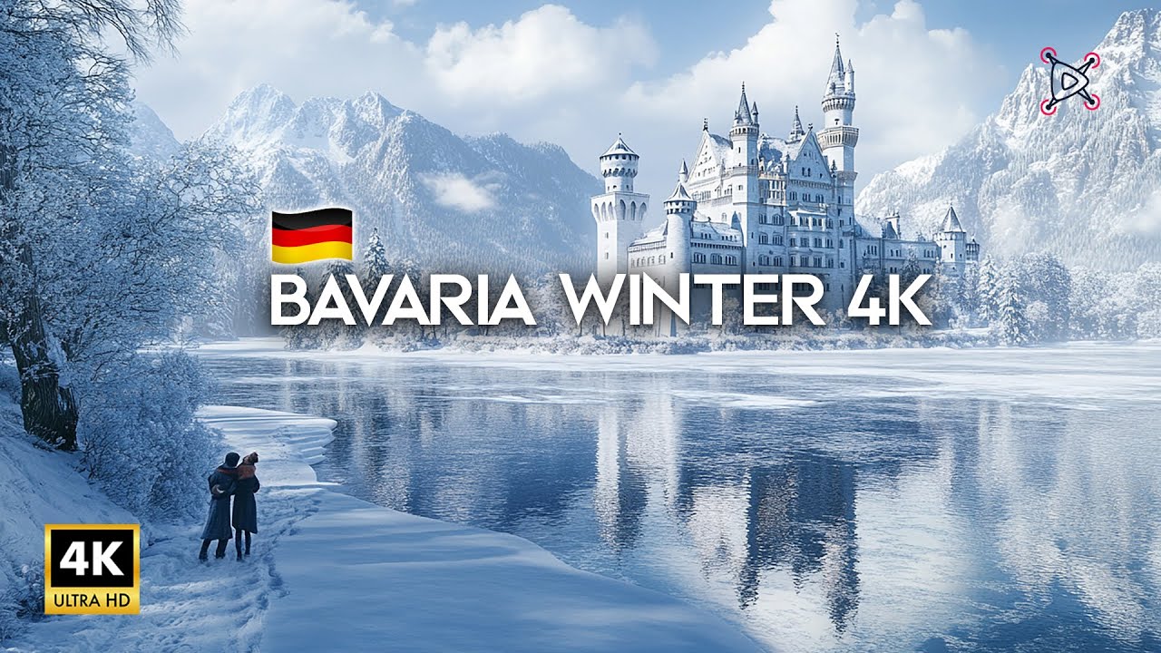 Scenic Bavaria Germany Winter 4K Video Ultra HD with Cinematic Background Music
