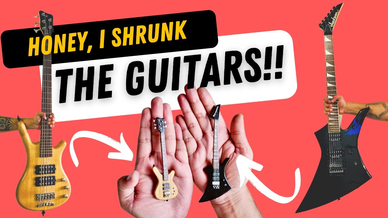 Making Miniature Electric 5 String & 6 String Bass Guitar | Popsicle Sticks DIY| #warwickrockbass