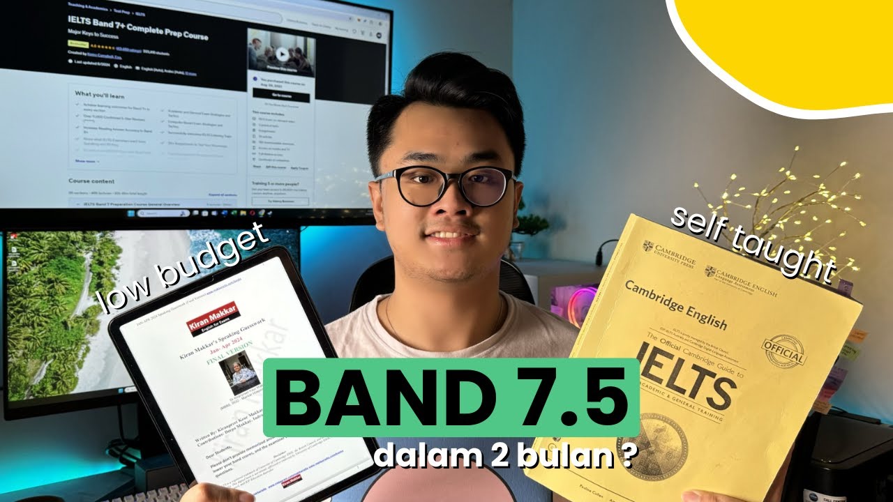 Cara belajar IELTS Mandiri dan achieve Band 7.5 (otodidak dan low budget)