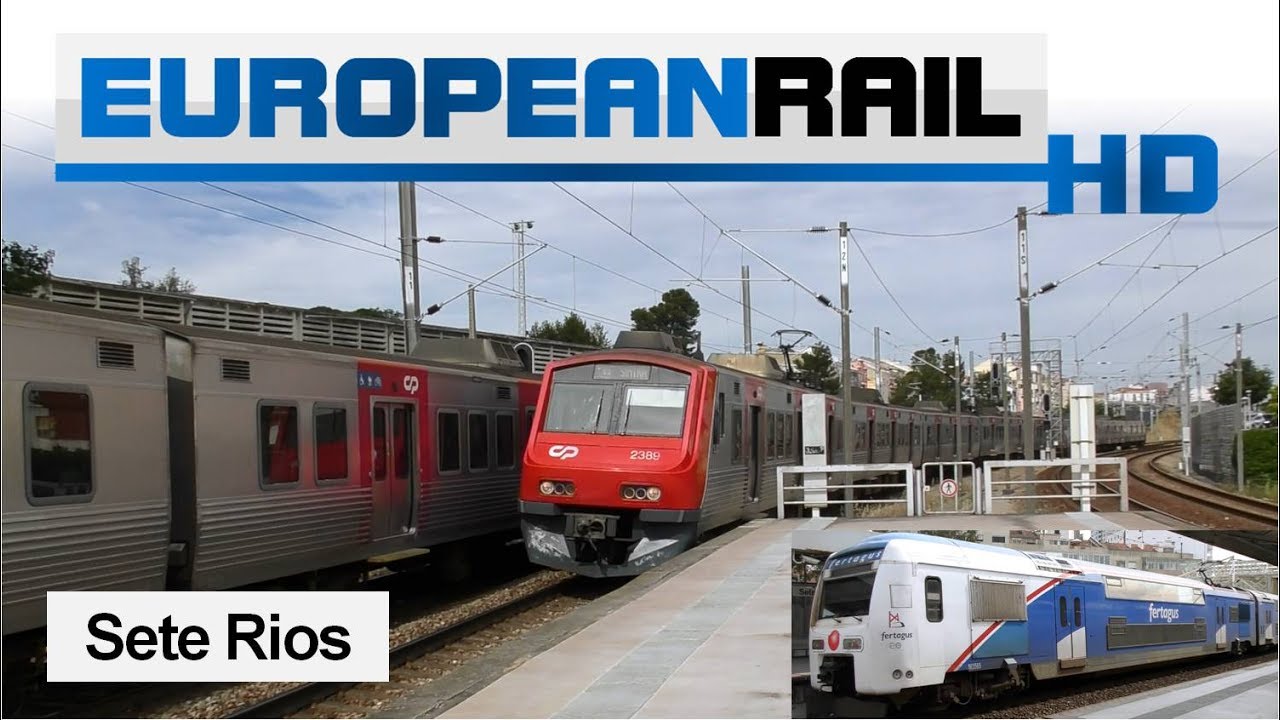 Comboios de Portugal CP Lisboa 2300 EMU, Fertagus 3500 EMU & 2300 EMU calls at Sete Rios Station
