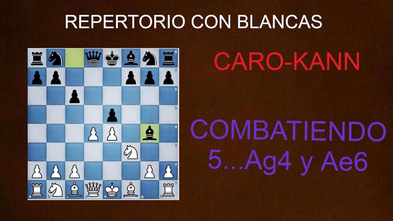 2. CARO-KANN JUGADAS DE ALFIL TRAS 3  dxe4