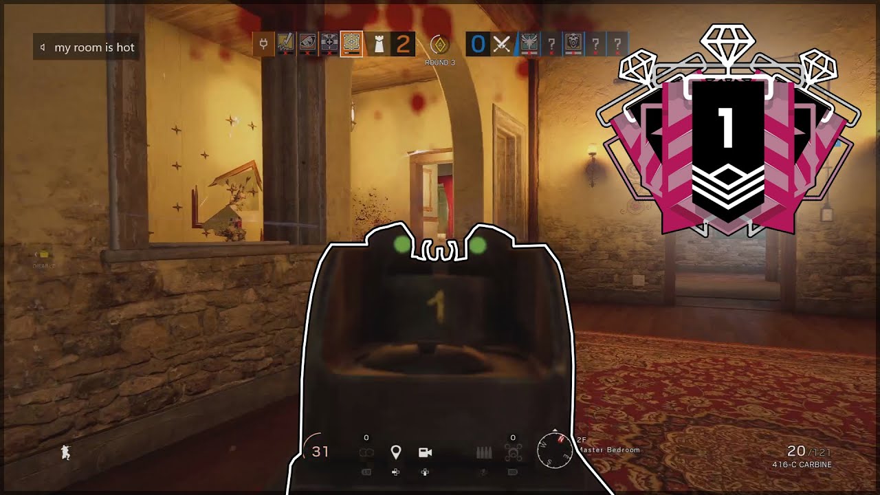 1v5 Jager Iron sight CHAMPION Clutch - Rainbow Six Siege Xbox