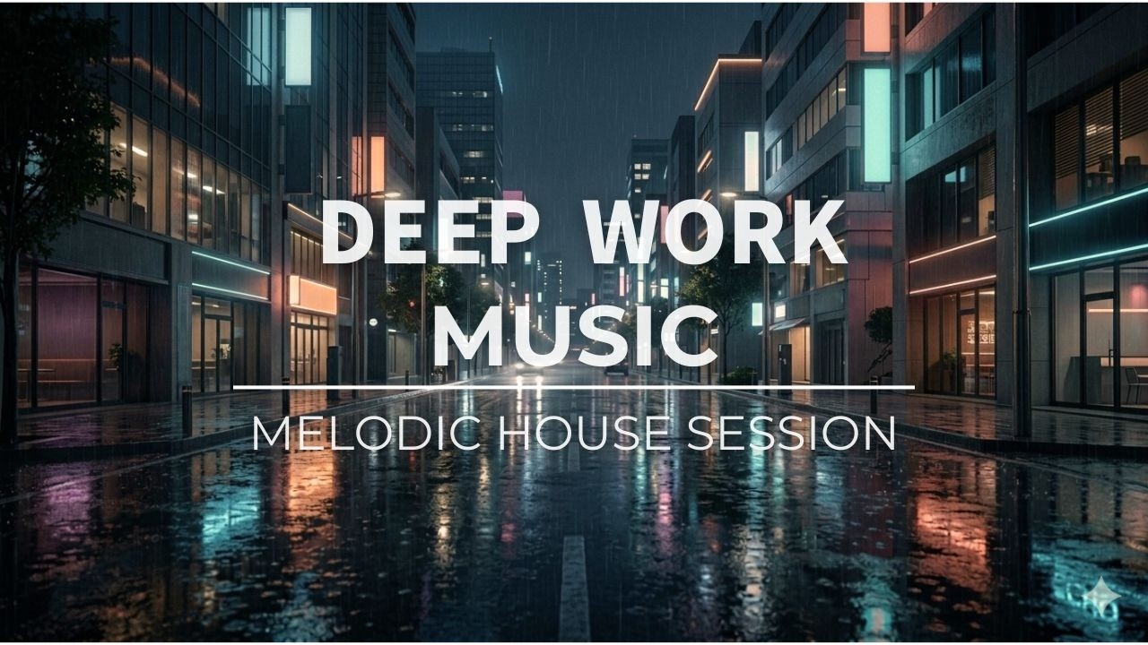 Deep Work Music | Rainy Night City Atmosphere