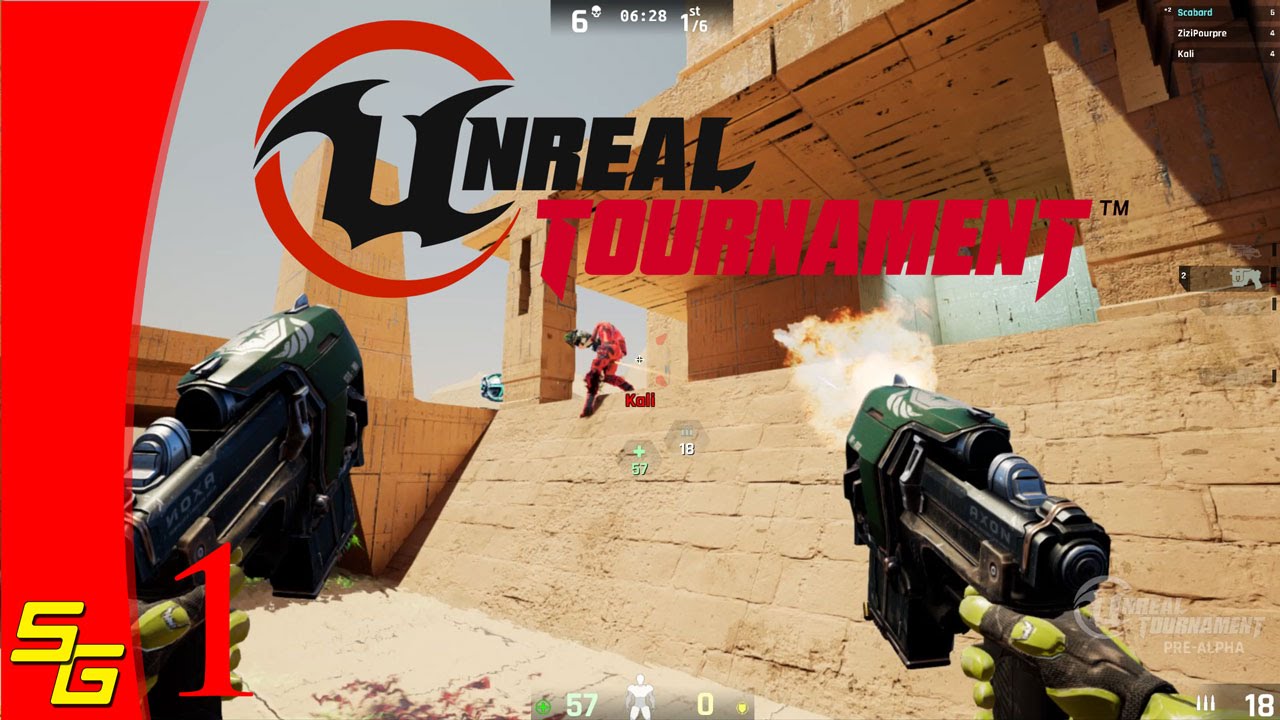 Unreal Tournament 4 | Pre-Alpha Gameplay | Deathmatch in DM-Sand