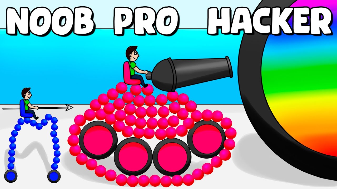 NOOB vs PRO vs HACKER en DRAW JOUST !! | Rovi23