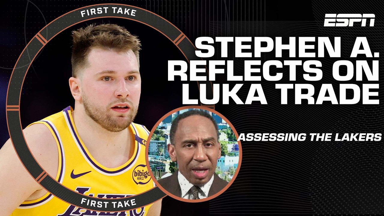 Stephen A. reflects on the Luka Doncic trade...ONE YEAR LATER 👀 | First Take