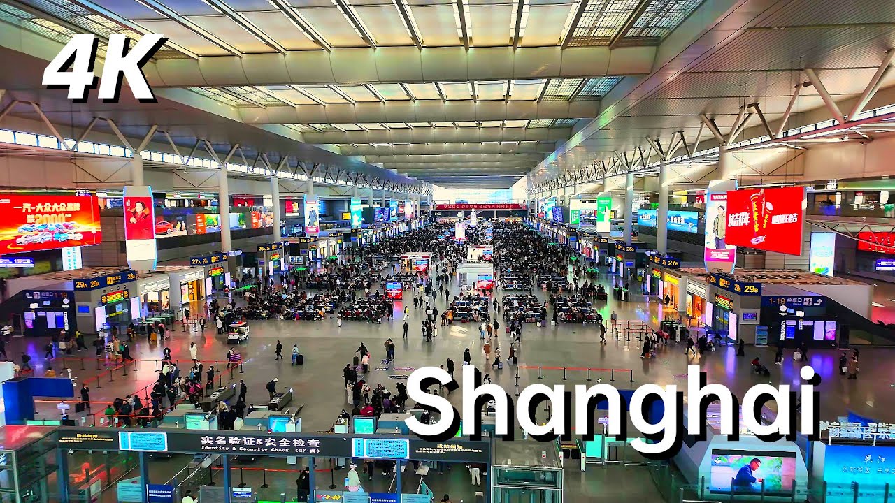 It may be the Largest Human Migration in the World! Explore Shanghai Hongqiao Railway Station