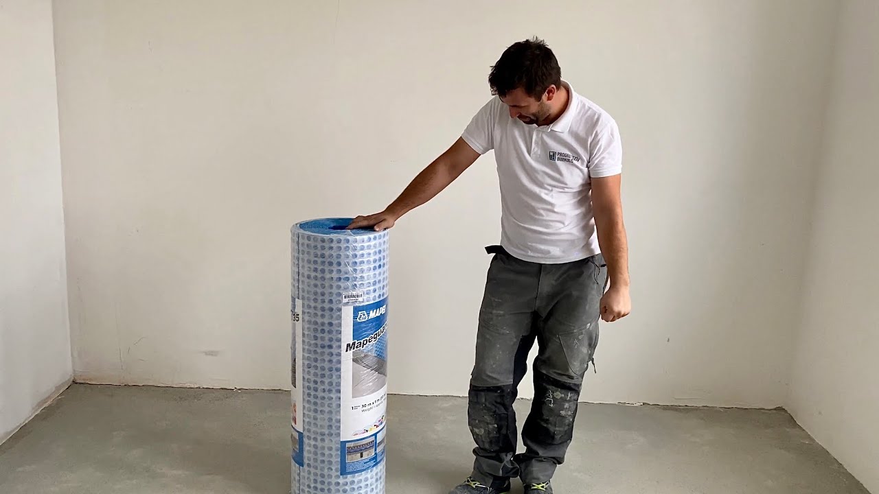 Mapeguard Um35 feszültségmentesítő lemez alkalmazása beltérben