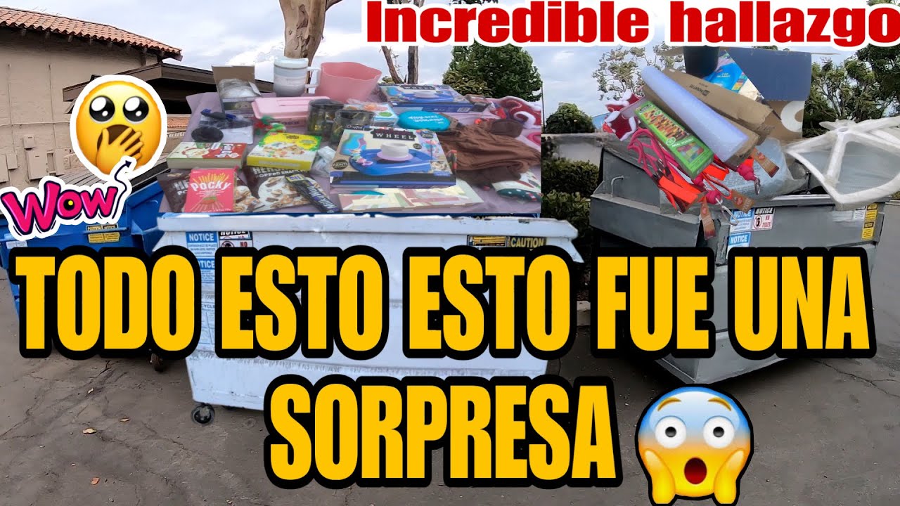 DUMPSTER DIVING-TODO ESTO FUE UNA SORPRESA ME SORPRENDEN CON TODAS ESTAS COSAS QUE TIRAN ALA BASURA