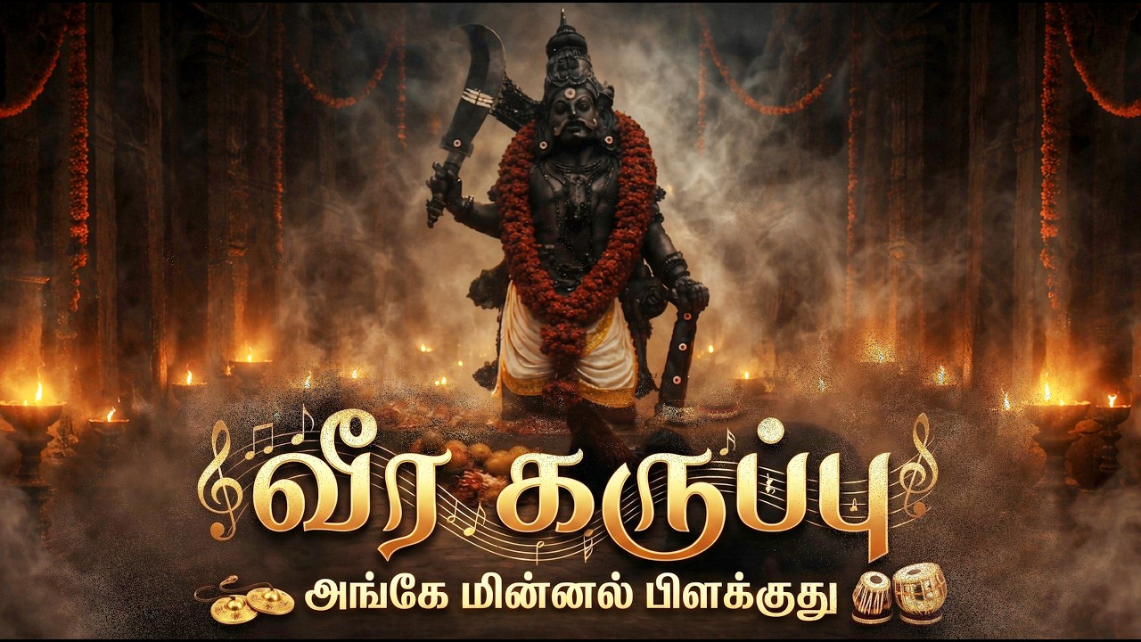 வீர கருப்பு - அங்கே மின்னல் பிளக்குது | அதிரடி கருப்பசாமி சாமியாட்ட பாடல் | Veera Karuppasamy