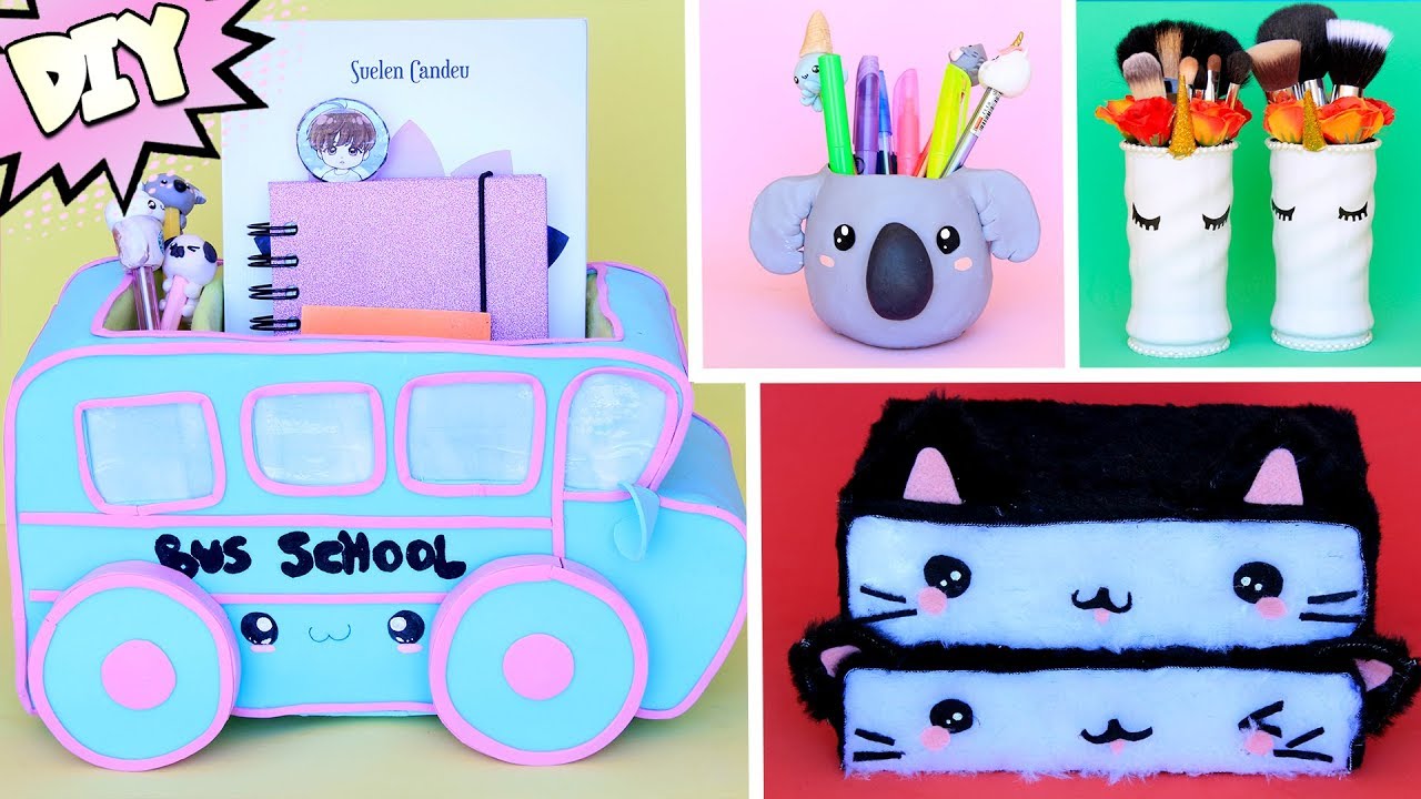 DIY KAWAII com MATERIAL RECICLÁVEL  8 ideias feat Segredos de Aline