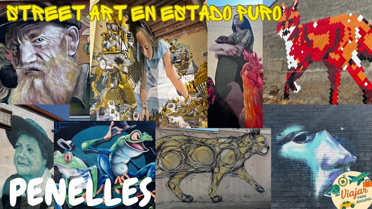 DESCUBRIENDO LOS MURALES DE PENELLES 🎨 | EL PUEBLO DEL ARTE URBANO | VIAJARPARADESCUBRIR
