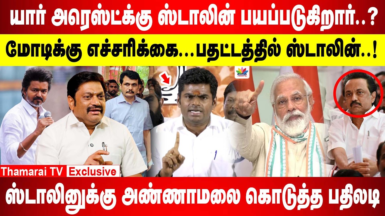யார் அரெஸ்ட்க்கு ஸ்டாலின் பயப்படுகிறார்? | மோடிக்கு எச்சரிக்கை...பதட்டத்தில் ஸ்டாலின்! Thamarai Tv