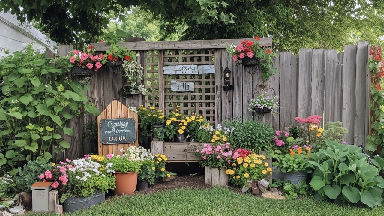 Farmhouse Charm: 2025 Trends in Upcycled Fence Decor for Small Garden