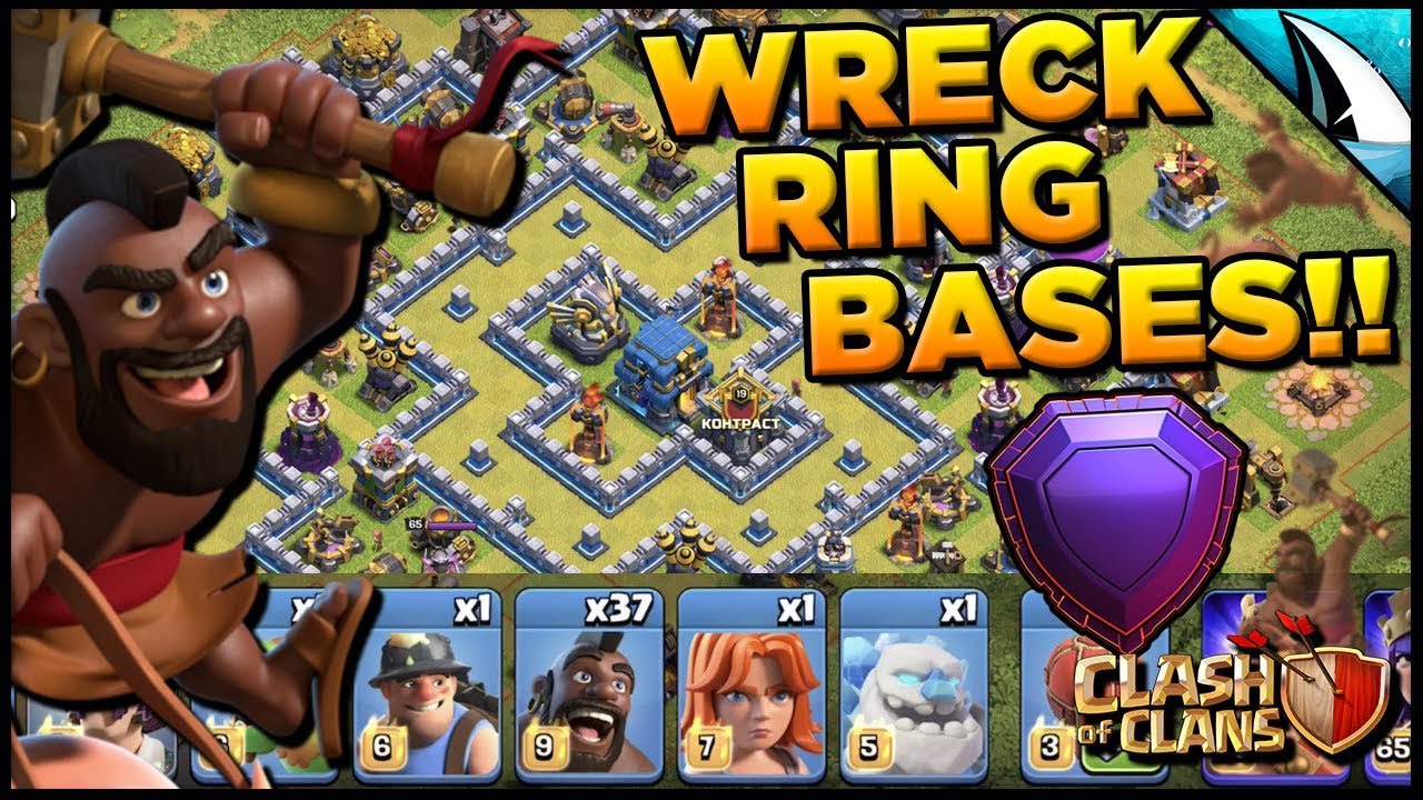 *HIT THE RING BASES* Using Mass Hogs in Legends to hit the Ring Bases | Clash of Clans