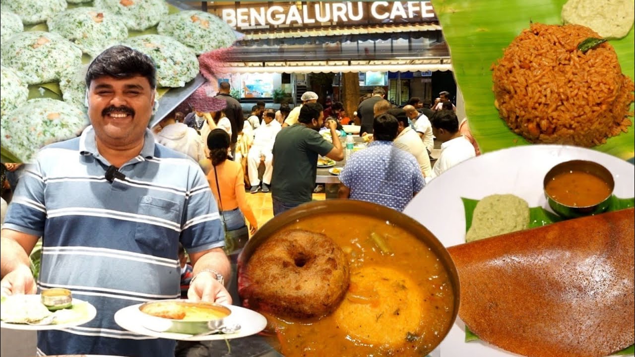 BISI BISI tiffin at BENGALURU CAFE | Excellent VEGETARIAN dinner at Malleswaram Hotspot!!!