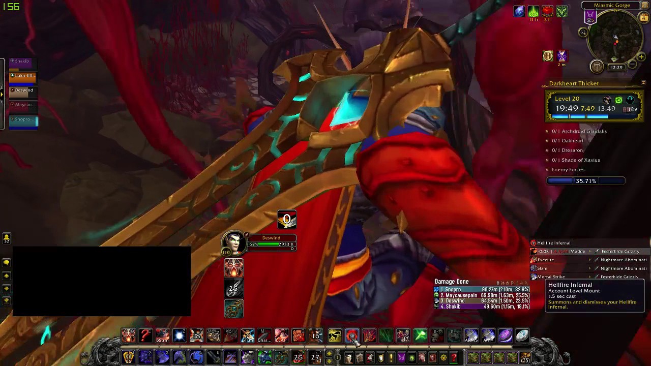 DHT+20 - Teeming, Explosive, Fortified (7.2.5) Arms Warrior PoV