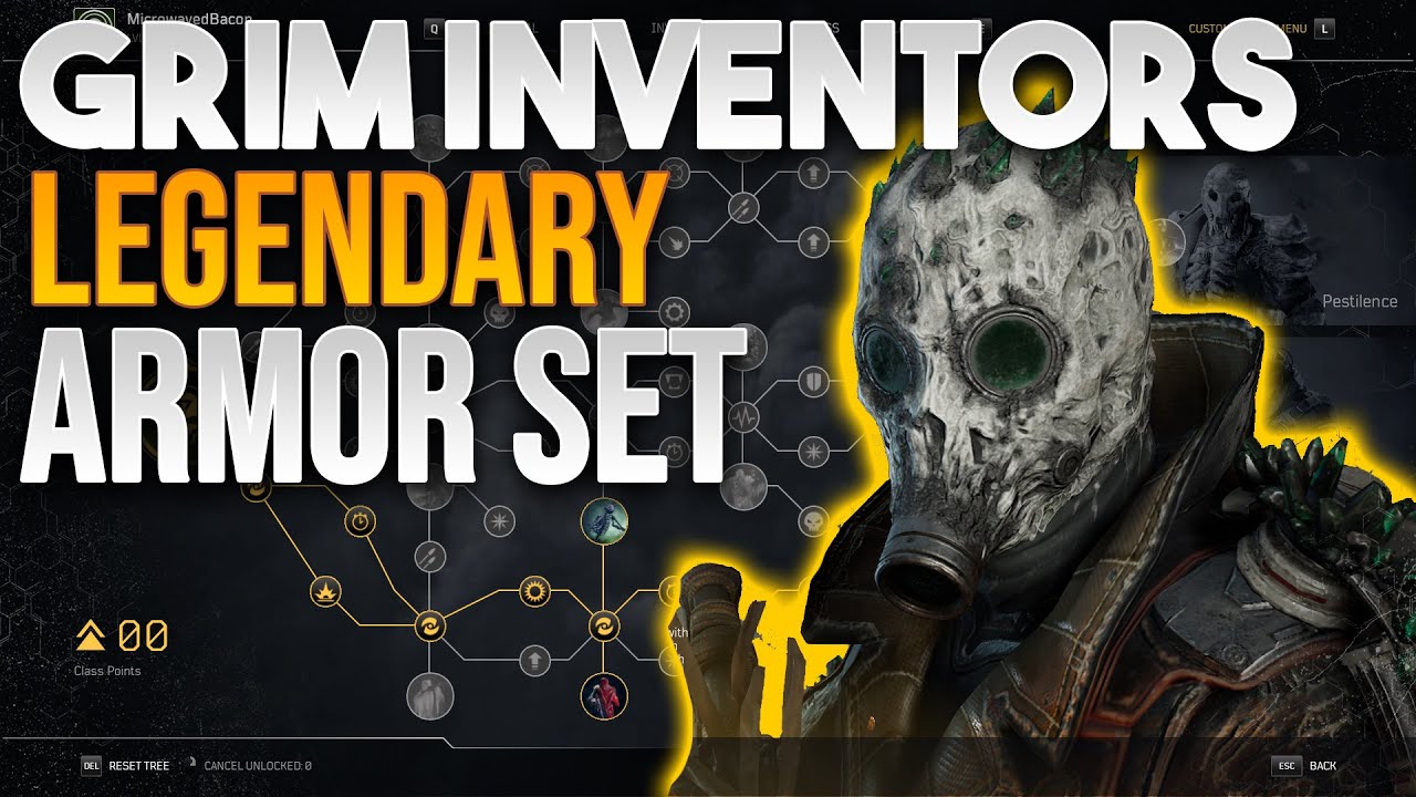 Outriders Minigun Build! Legendary Armor Set Grim Inventors Anomaly Build