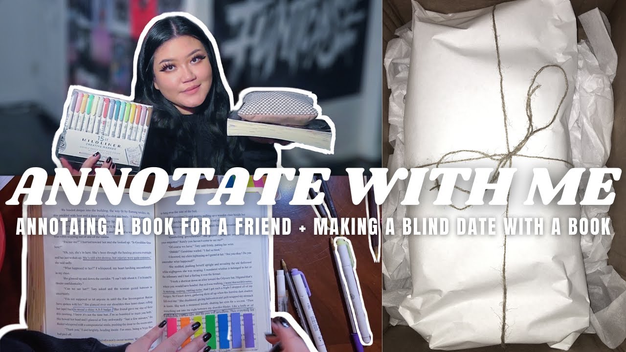 ANNOTATING A BOOK FOR A FRIEND | MAKING A BLIND DATE WITH A BOOK | DIY BOOKISH GIFTS