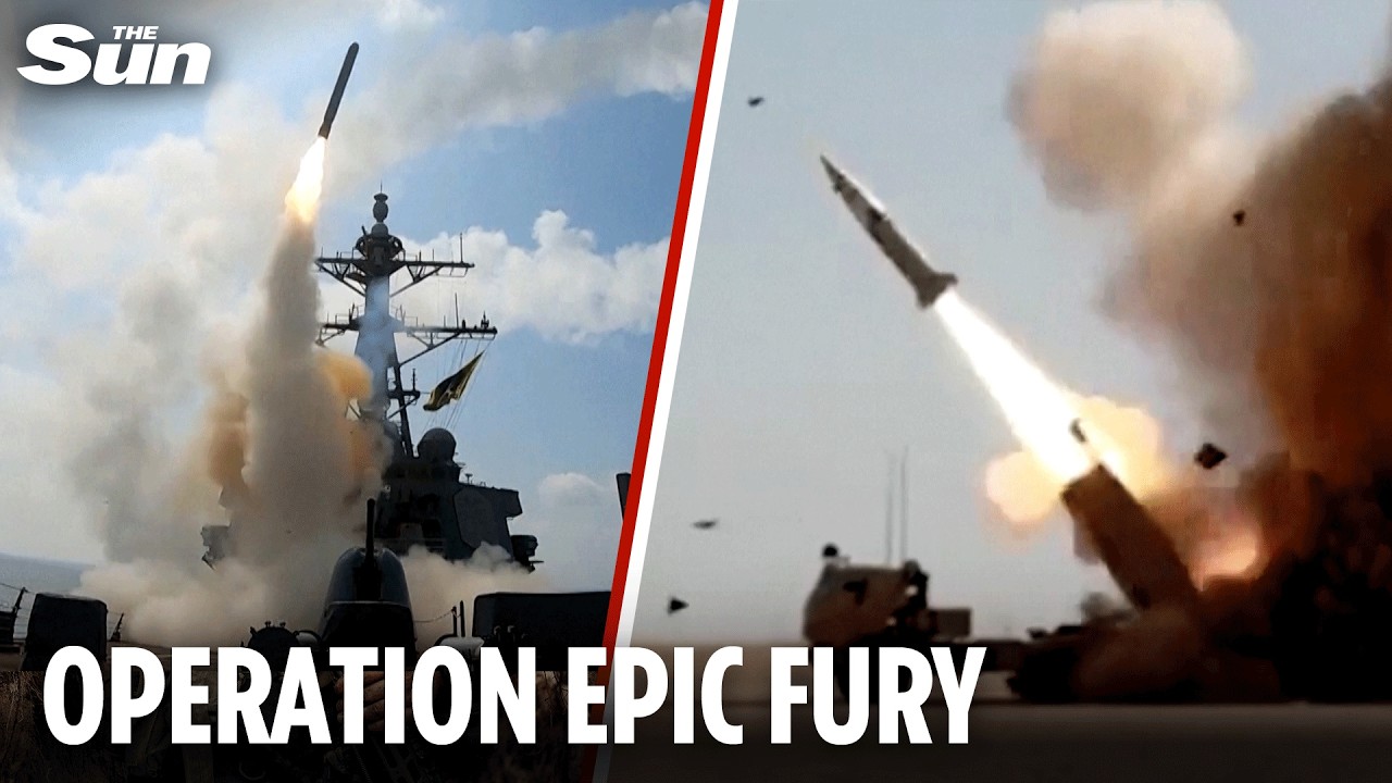 US shares footage of UNRELENTING ATTACKS on IRAN
