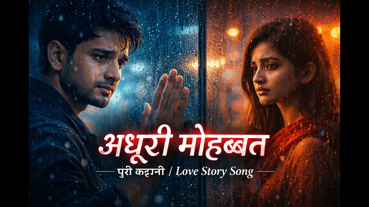 अधूरी मोहब्बत, पूरी कहानी 💔 | Heart Touching Love Story Song | Hindi Sad Romantic
