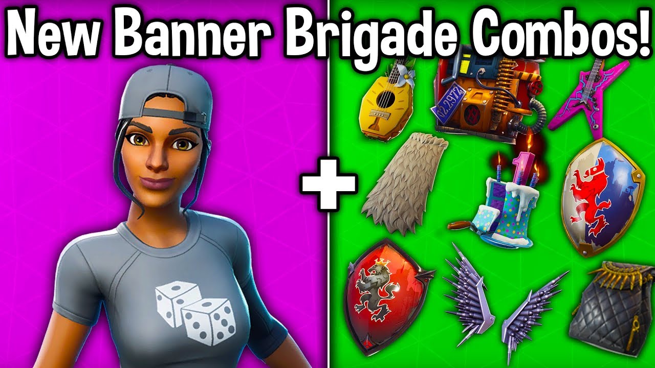 BANNER BRIGADE SKINS COMBO WITH *EVERY* BACKBLING! (Fortnite Best Cheap Tryhard Skins)