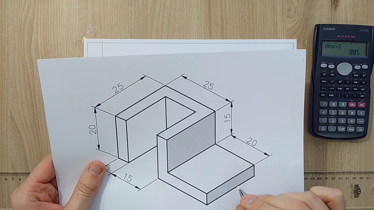 Teknik Resim 36. DERS - Görünüş Ortalama ve Yerleştirme