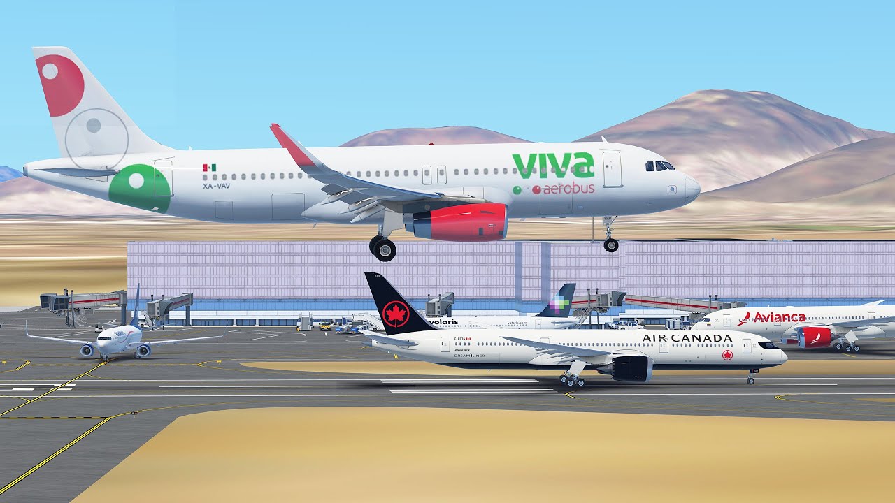 49 Minutes of Plane Spotting at Mexico City International Airport (MMMX) - Infinite Flight - Part 2