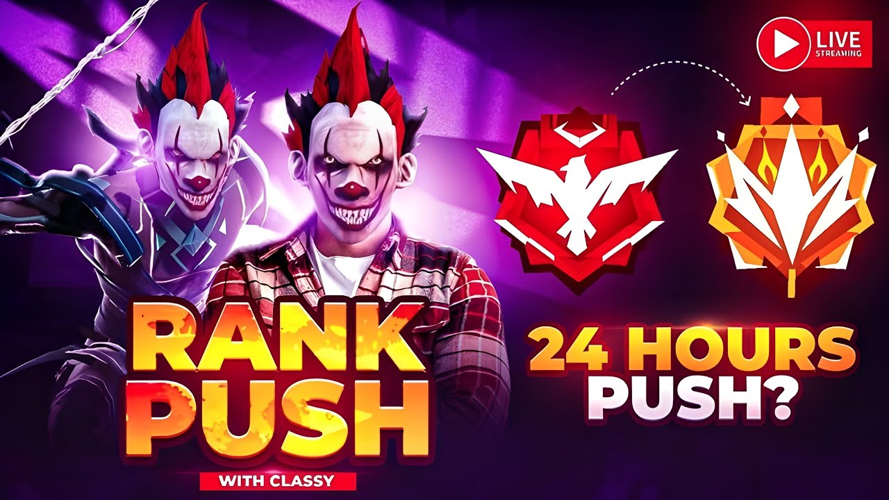 FREE FIRE LIVE STREAM RANK PUSH