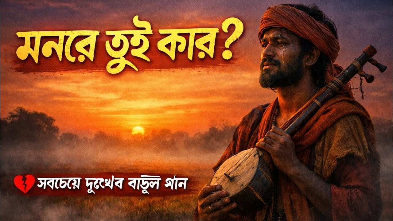 মনরে তুই কার? | সবচেয়ে দুঃখের বাউল গান | #বাউল_গান #বাংলা_গান #বাউল 
