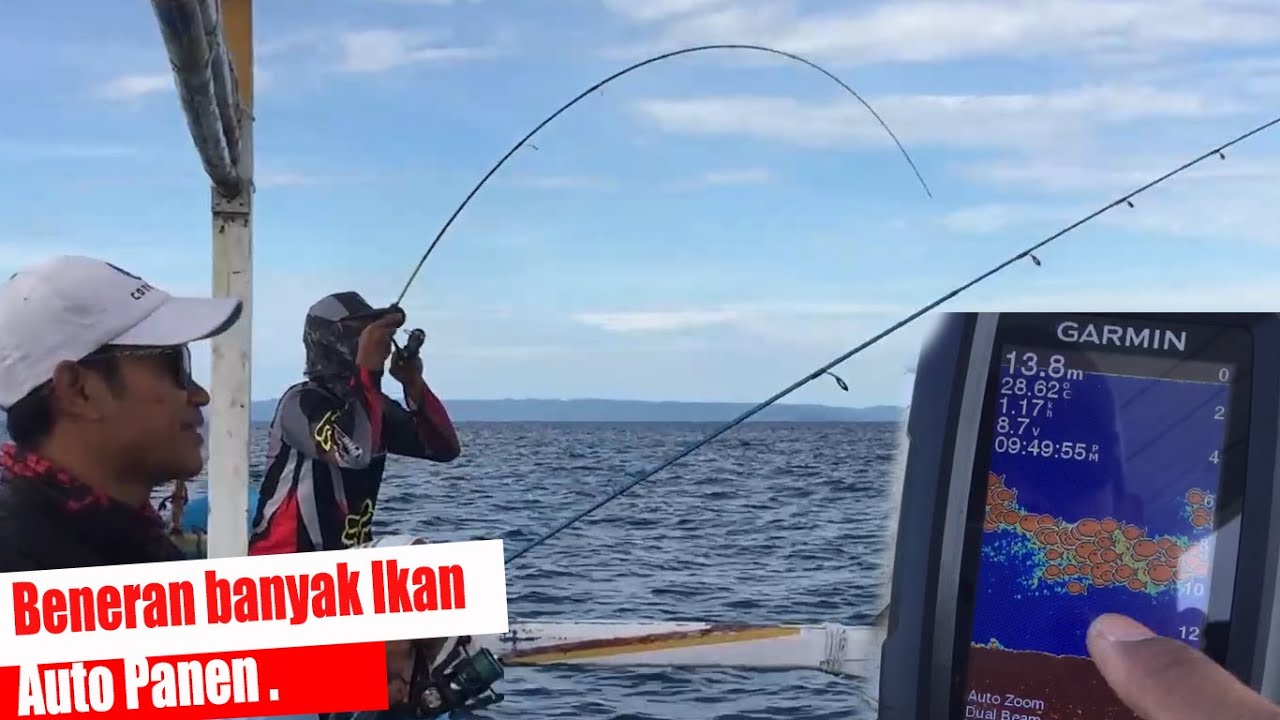 Pertama Kali Nyoba MANCING Dengan Bantuan Fish Finder Garmin Hasilnya Auto Panen