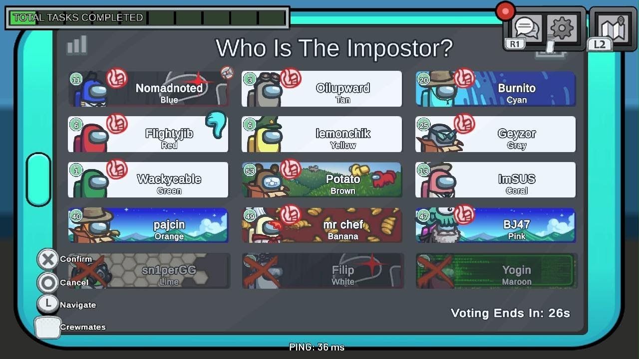 Playing Among Us