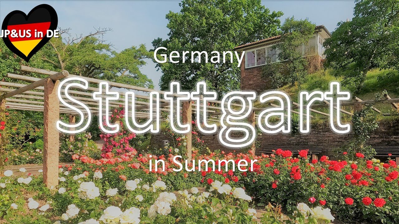 【Stuttgart in Summer】🇩🇪Walking in Stuttgart Germany / Stuttgart Mitte / Höhenpark Killesberg