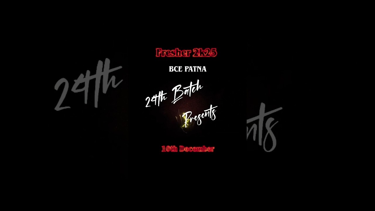fresher party 🎉 2k25.