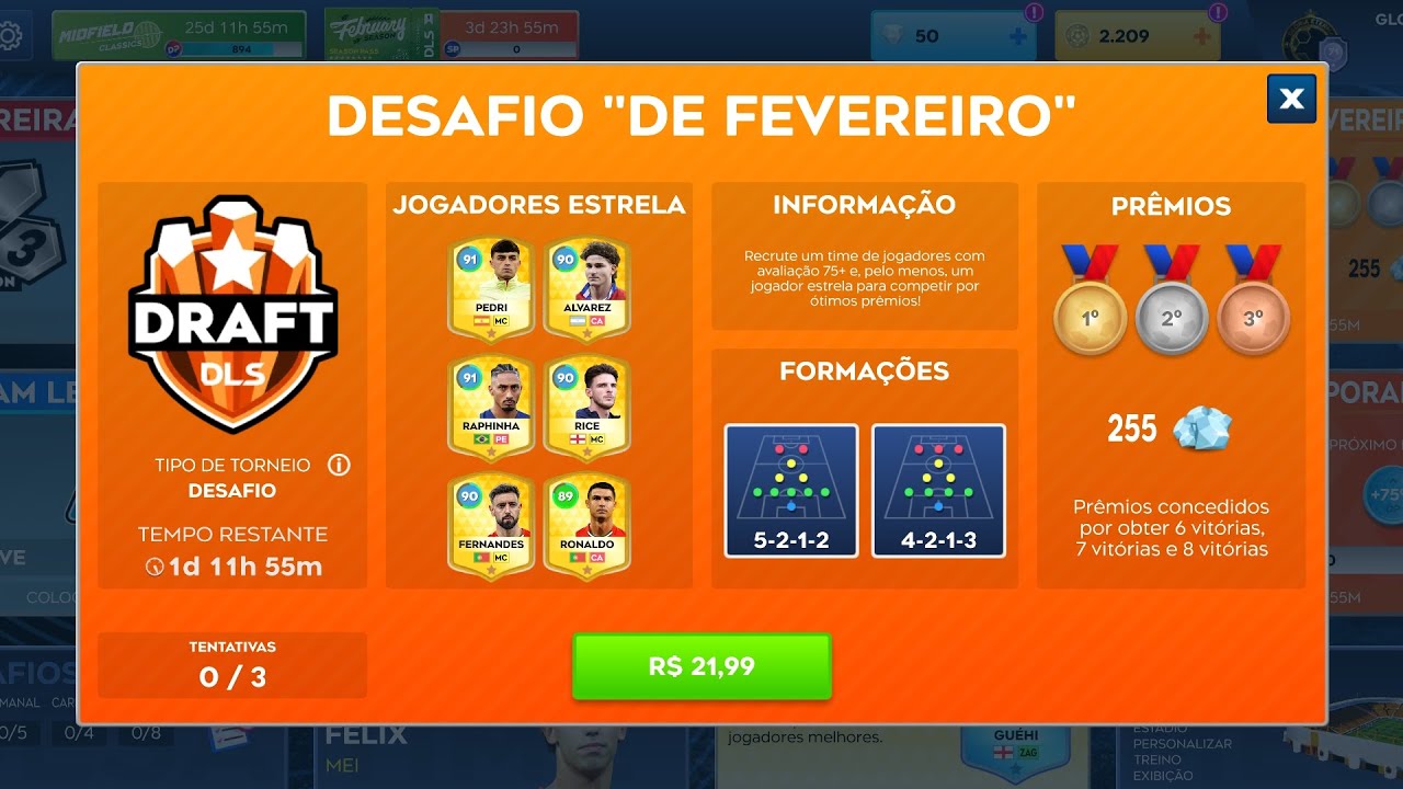 DLS26| Comprei o DRAFT DLS😱💥💎 Ganhei?🤔#dreanleguesoccer #dls 