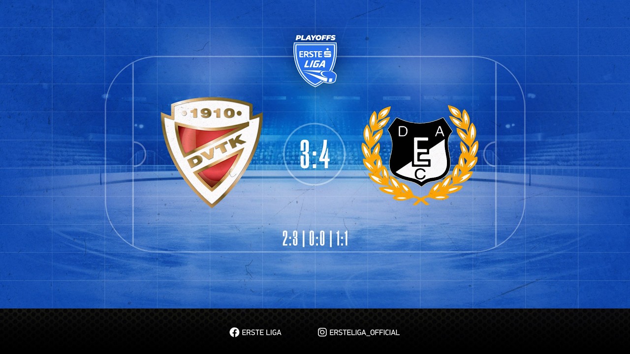 Gólösszefoglaló - EL 160 - DVTK Jegesmedvék - DEAC 3-4 20260316