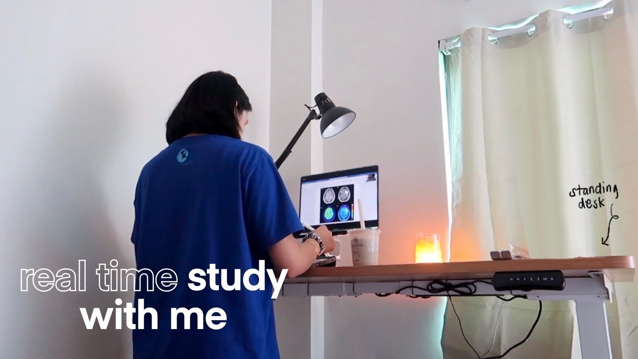 REAL TIME study with me (lofi/chill music, 30 mins)