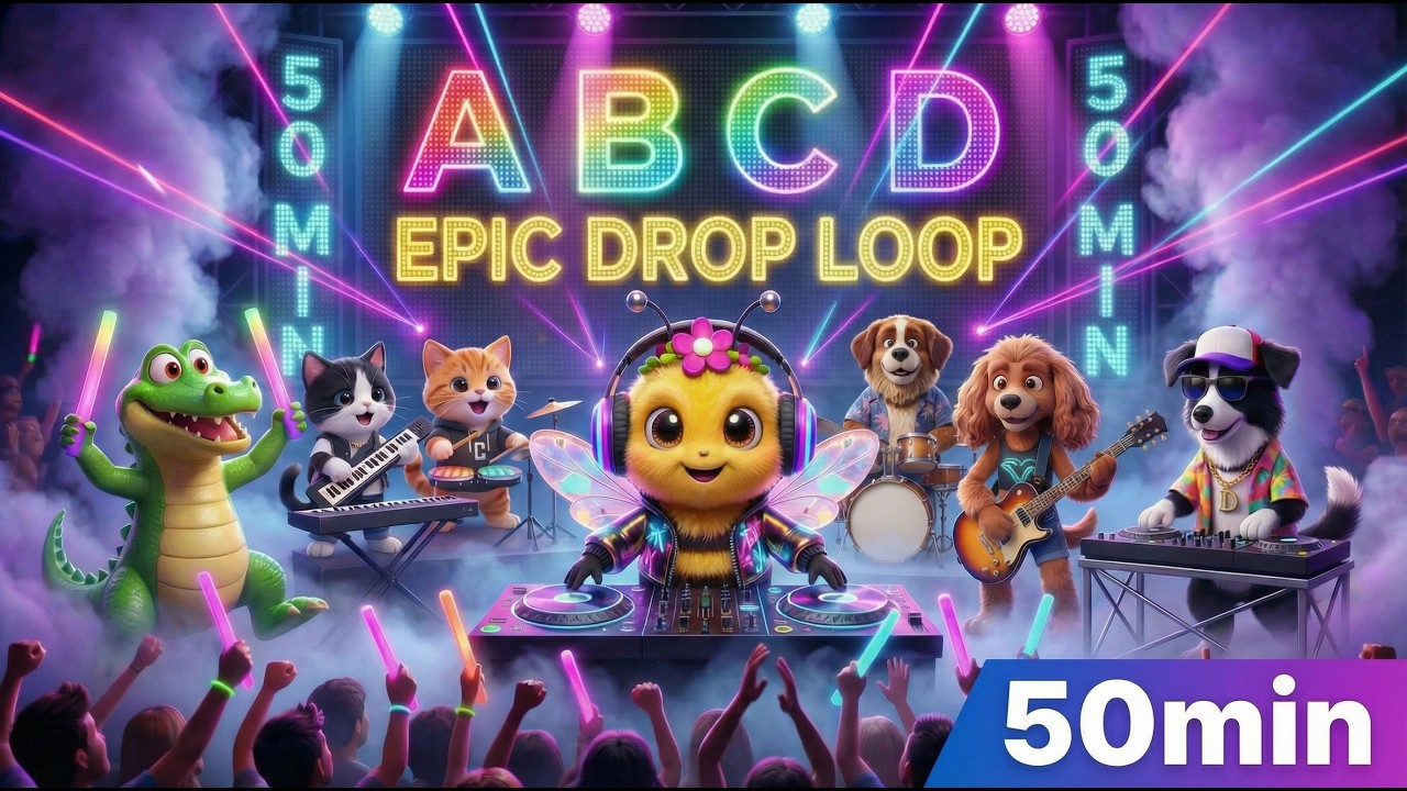 ABC Phonics Jam! 🎶 50 Minutes Best ABC Songs for Kids 2026 | Full Compilation A–D