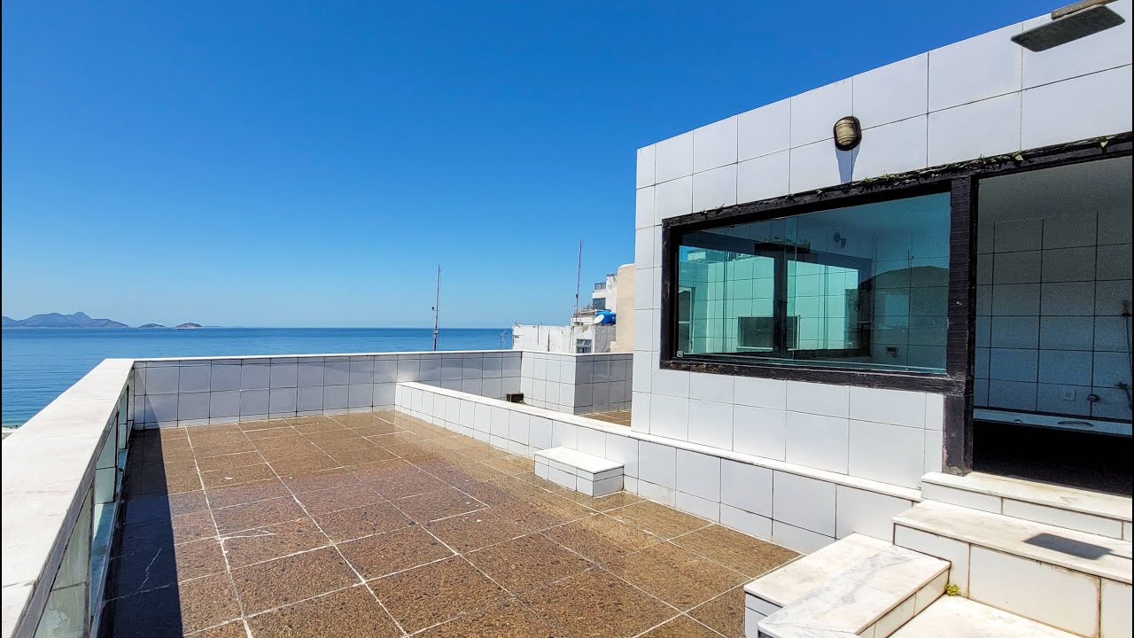 COPACABANA I QUADRA DA PRAIA I R. BOLÍVAR I COBERTURA TRIPLEX 410M2 VISTÃO MAR I 7 QUARTOS I 6 BANHS