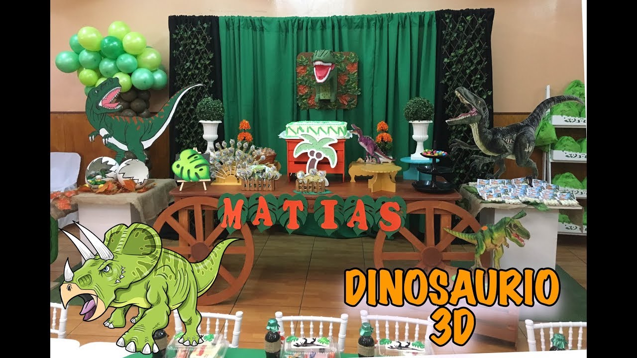 CUMPLEAÑOS DE DINOSAURIO ,  decoracion ¡ ferchaliz chic