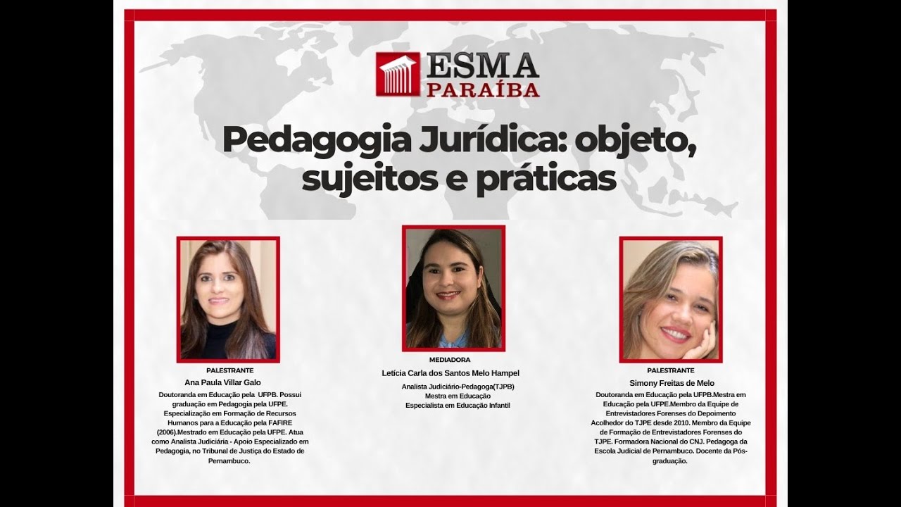 Pedagogia Jurídica: Objeto, Sujeitos e Práticas