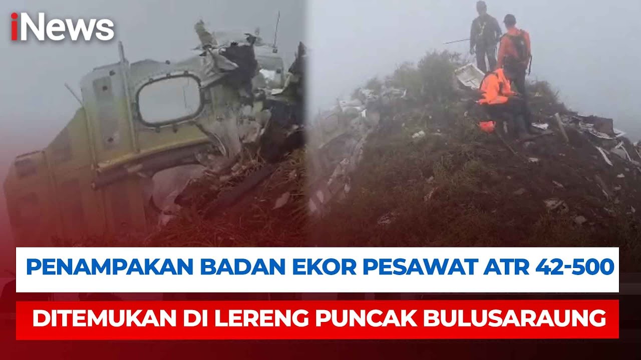Detik-detik Penemuan Badan Ekor ATR 42-500 Terlihat di Lereng Puncak Bulusaraung |Breaking News 18/1