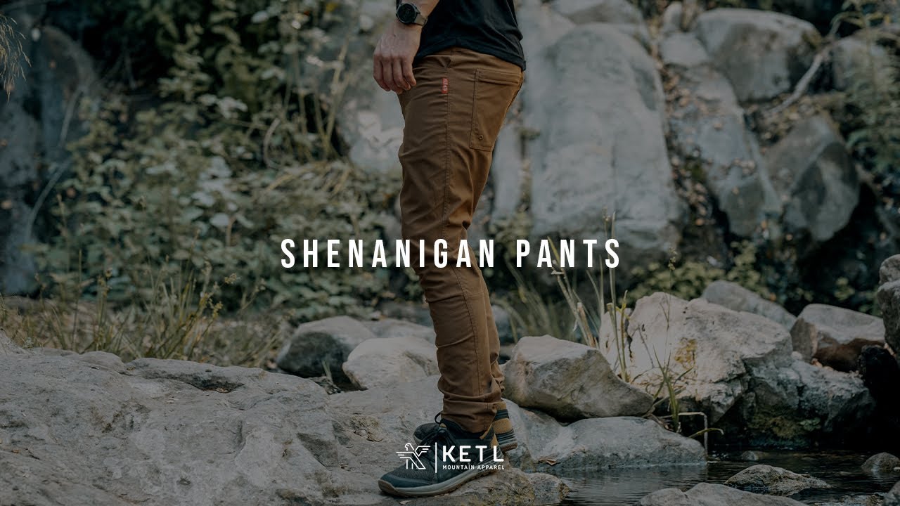 KETL Shenanigan Hiking Pants: Lightweight, Stretchy, Packable, Adventure Travel Men's Pants