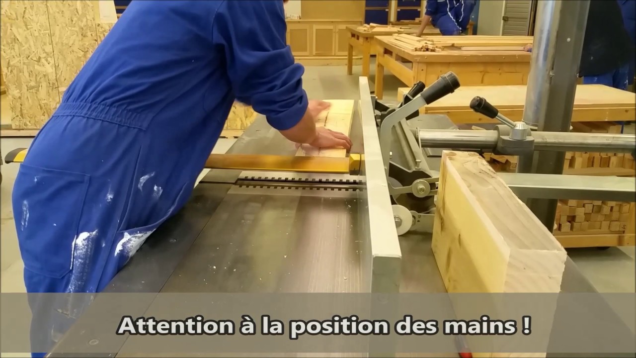 CAP Menuisier Installateur, tutoriel: Utiliser la dégauchisseuse, comment dégauchir du bois ( EREA )