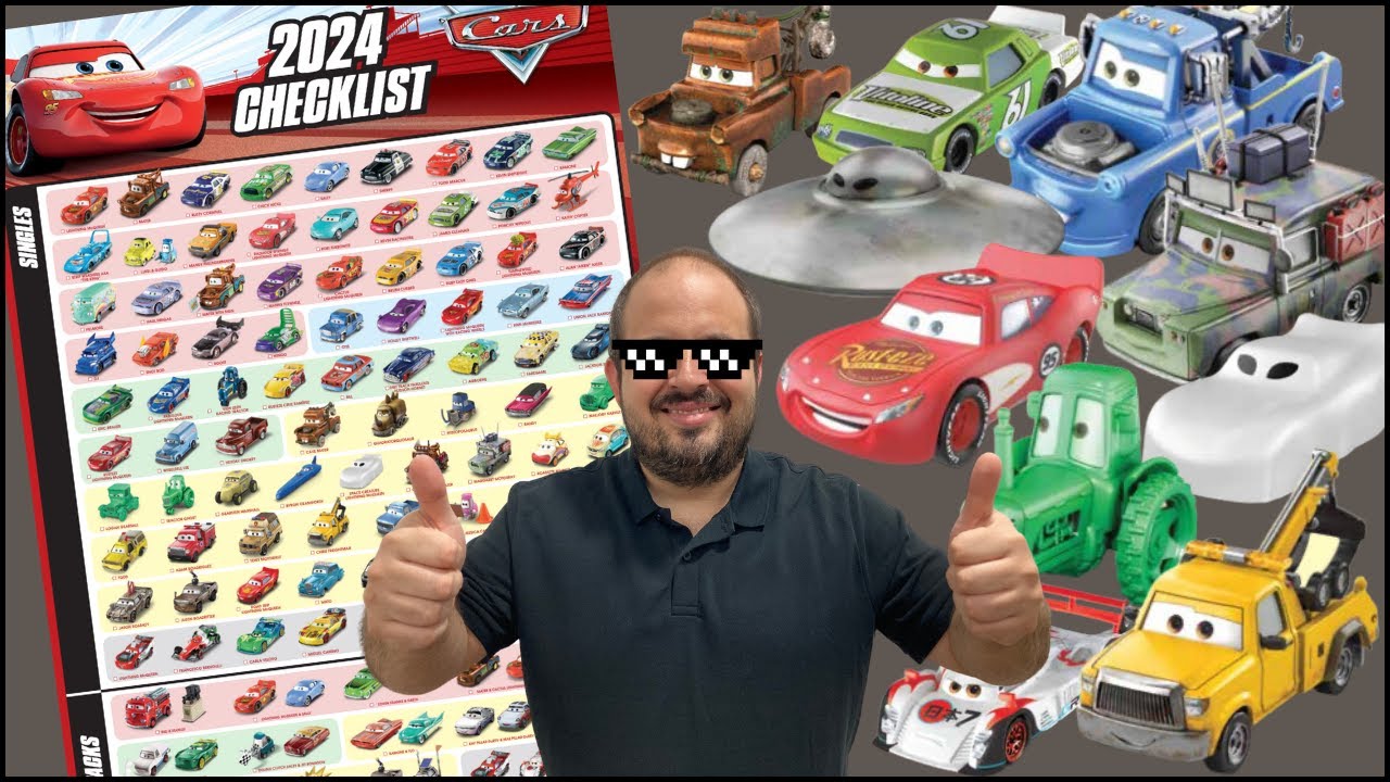 TOP 10 Miniaturas do MUNDO CARROS DISNEY/ PIXAR Vendidas em 2024 pela Mattel