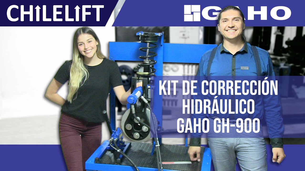 El Alineador de CAMBER Y CASTER en un automóvil GAHO GH-900