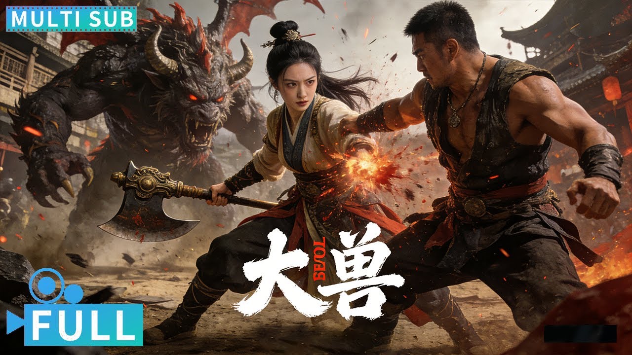 【Multi Sub】《大兽 /The Big Monster》上古妖兽血洗人间 金刚萝莉单挑爆揍数十壮汉丨#电影 #腾讯视频 #玄幻电影