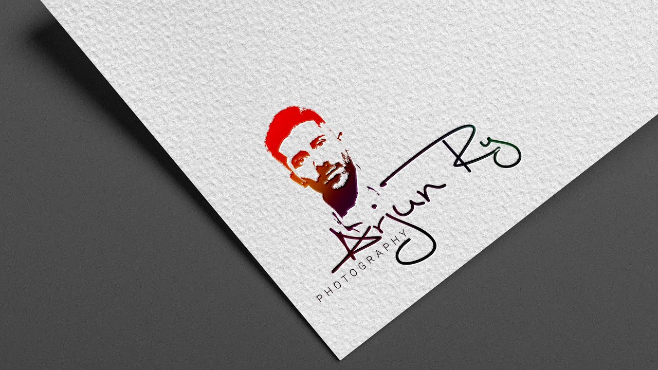 Face LOGO for Photography - Photoshop cc 2022